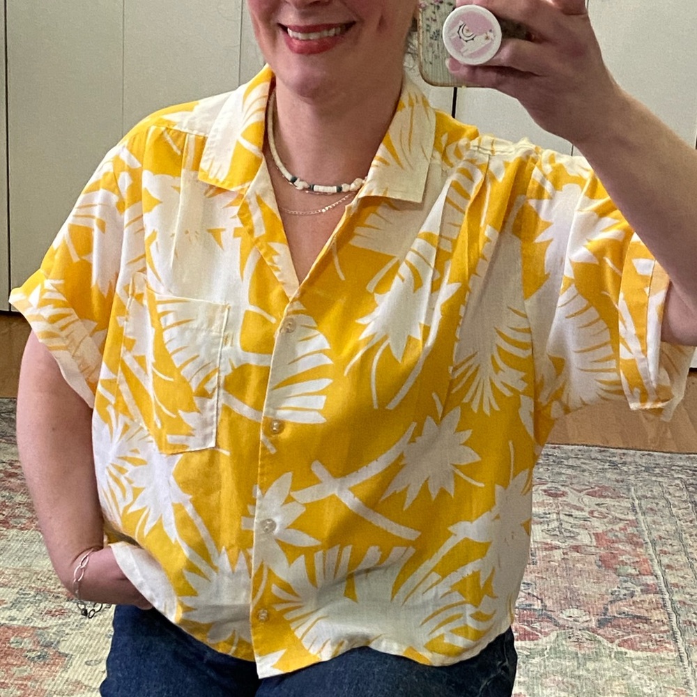 Vintage Palm Leaf Top